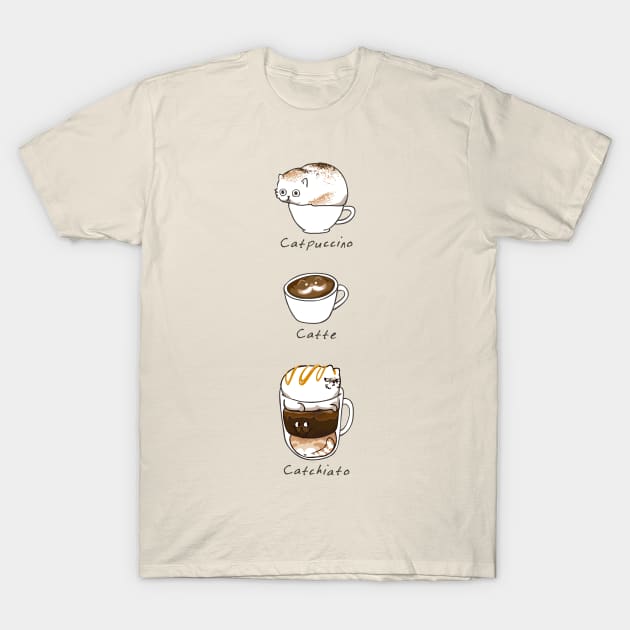 Coffee Right Meow T-Shirt by huebucket